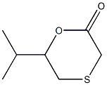 1,4-Oxathian-2-one,6-(1-methylethyl)-(9CI),100465-43-8,结构式