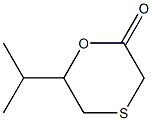 1,4-Oxathian-2-one,6-(1-methylethyl)-(9CI) 化学構造式