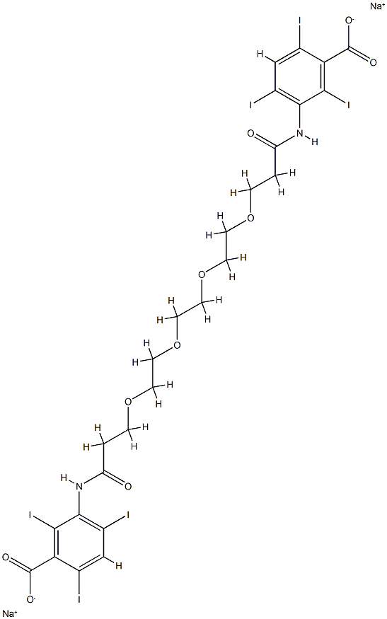 iodoxamic acid sodium salt 化学構造式