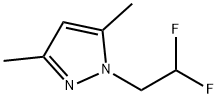 1H-Pyrazole,  1-(2,2-difluoroethyl)-3,5-dimethyl- Structure