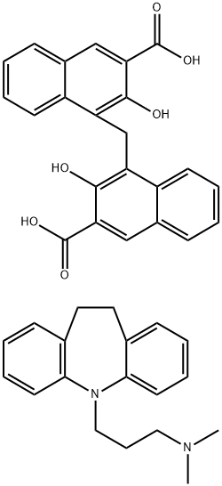 帕姆酸丙米嗪, 10075-24-8, 结构式