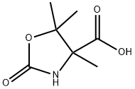 4-Oxazolidinecarboxylicacid,4,5,5-trimethyl-2-oxo-(6CI) Structure