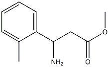 3-氨基-3-(2-甲基苯基)丙酸甲酯 结构式