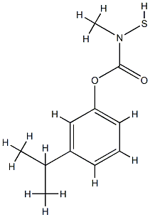 (3-propan-2-ylphenyl) N-methyl-N-sulfanyl-carbamate,101491-88-7,结构式