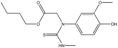 1-CARBOBUTYLMETHYL-3-VANILLYL-2-THIOUREA,101516-99-8,结构式