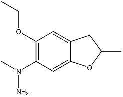 1-[(5-ethoxy-2-methyl-2,3-dihydro-1-benzofuran-6-yl)methyl]hydrazine Structure