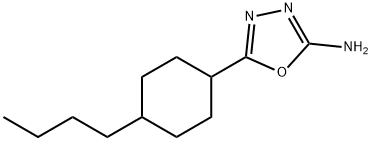 5-(4-butylcyclohexyl)-1,3,4-oxadiazol-2-amine,1016523-20-8,结构式