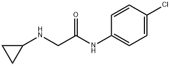 N-(4-chlorophenyl)-2-(cyclopropylamino)acetamide 化学構造式