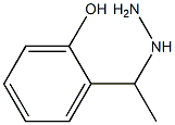 1-(1-(2-hydroxyphenyl)ethyl)hydrazine Structure