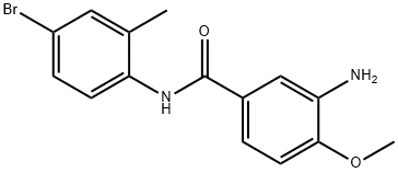 3-amino-N-(4-bromo-2-methylphenyl)-4-methoxybenzamide, 1016730-18-9, 结构式