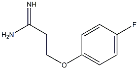 3-(4-fluorophenoxy)propanamidine Structure
