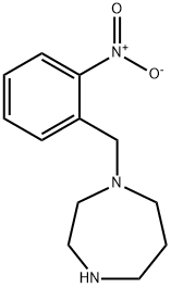 1-[(2-nitrophenyl)methyl]-1,4-diazepane Struktur