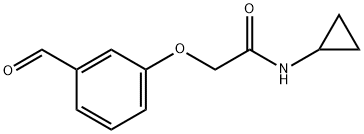 N-cyclopropyl-2-(3-formylphenoxy)acetamide 结构式