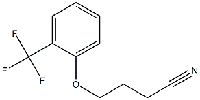 4-[2-(trifluoromethyl)phenoxy]butanenitrile 化学構造式