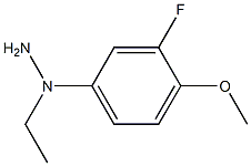 [1-(3-fluoro-4-methoxyphenyl)ethyl]hydrazine,1016858-91-5,结构式