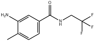 3-amino-4-methyl-N-(2,2,2-trifluoroethyl)benzamide Struktur