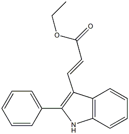 3-(2-苯基-1H-吲哚-3-基)-丙烯酸乙酯, 1017968-62-5, 结构式