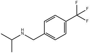 propan-2-yl({[4-(trifluoromethyl)phenyl]methyl})amine, 101825-12-1, 结构式