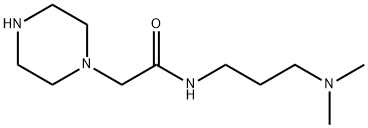 N-[3-(dimethylamino)propyl]-2-(piperazin-1-yl)acetamide Structure