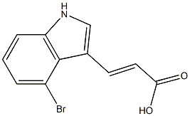 (E)-3-(4-bromo-1H-indol-3-yl)acrylic acid Struktur