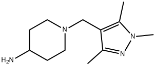 1-[(1,3,5-trimethyl-1H-pyrazol-4-yl)methyl]piperidin-4-amine Structure