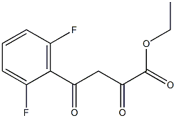 4-(2,6-二氟苯基)-2,4-二氧代丁酸乙酯 结构式