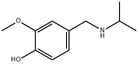 2-methoxy-4-[(propan-2-ylamino)methyl]phenol Structure