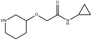 N-cyclopropyl-2-(piperidin-3-yloxy)acetamide Structure