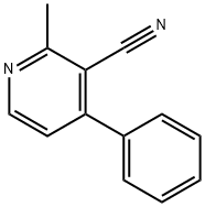 2-methyl-4-phenylnicotinonitrile(SALTDATA: FREE) 化学構造式