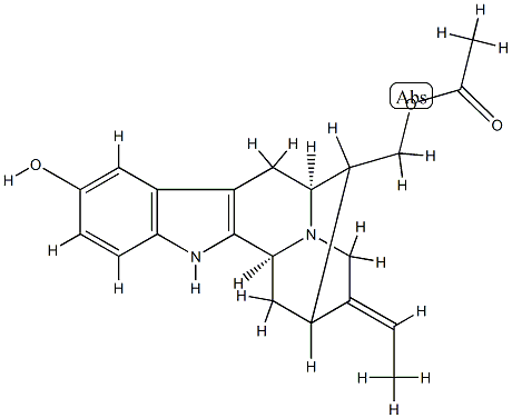 17-acetylsarpagine 结构式