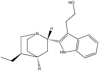 2-[(1S,4S)-5β-エチル-1-アザビシクロ[2.2.2]オクタ-2α-イル]-1H-インドール-3-エタノール
