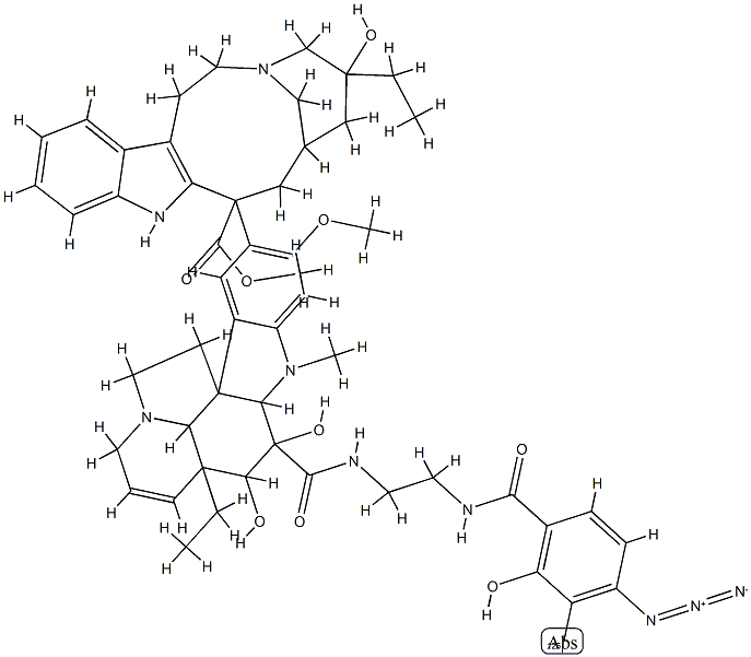 N-(4-azido-3-iodosalicyl)-N'-beta-aminoethylvindesine,102976-56-7,结构式