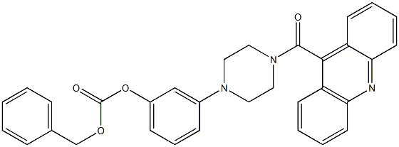 Carbonic acid 3-[4-(acridine-9-carbonyl)-piperazin-1-yl]-phenyl ester benzyl ester|Carbonic acid 3-[4-(acridine-9-carbonyl)-piperazin-1-yl]-phenyl ester benzyl ester