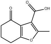 2-甲基-4-氧代-4,5,6,7-四氢苯并呋喃-3-羧酸, 103204-90-6, 结构式