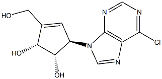 6-chloroneplanocin 结构式