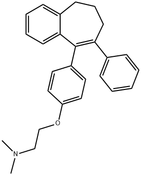 6,7-dihydro-8-phenyl-9-(4-(2-(dimethylamino)ethoxy)phenyl)-5-H-benzocycloheptene Structure