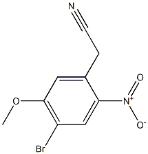 2-(4-bromo-5-methoxy-2-nitrophenyl)acetonitrile,1033715-30-8,结构式