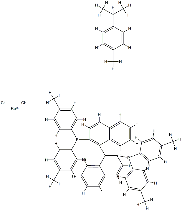 1034001-51-8 [(R)-(+)-2,2'-双(二对甲苯膦)-1,1'-联萘基](对伞花烃)氯化钌(II)氯化物