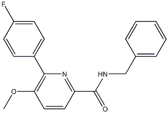 N-benzyl-6-(4-fluorophenyl)-5-methoxy-2-pyridinecarboxamide Structure