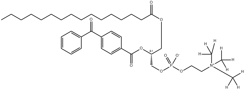 1-palmitoyl-2-(4-benzoyl)benzoyl-3-phosphatidylcholine,103583-11-5,结构式