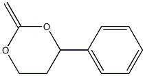 1,3-Dioxane,2-methylene-4-phenyl-(9CI) Structure