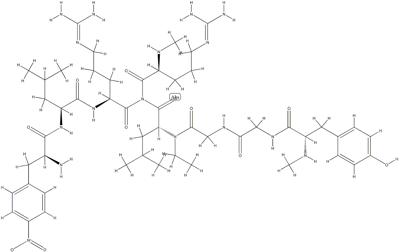 103614-23-9 dynorphin A ethylamide (1-8), N-methyl-Tyr(1)-4-nitro-Phe(4)-N-methyl-Arg(7)-Leu(8)-