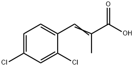 2-Propenoic acid, 3-(2,4-dichlorophenyl)-2-Methyl- Structure