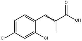 2-Propenoic acid, 3-(2,4-dichlorophenyl)-2-Methyl-,103754-42-3,结构式