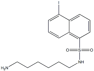 N-(8-aminohexyl)-5-iodonaphthalene-1-sulfonamide 结构式