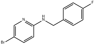 5-bromo-N-[(4-fluorophenyl)methyl]pyridin-2-amine Struktur