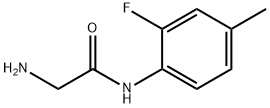 N~1~-(2-fluoro-4-methylphenyl)glycinamide(SALTDATA: HCl) Struktur
