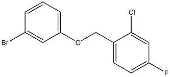 1-(3-bromophenoxymethyl)-2-chloro-4-fluorobenzene Struktur