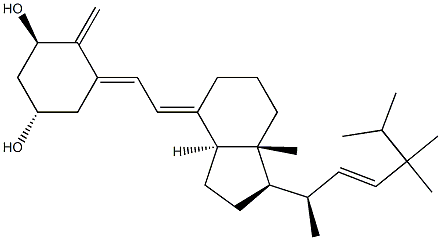 1-hydroxy-24,24-dimethyl-22-dehydrovitamin D3 Struktur