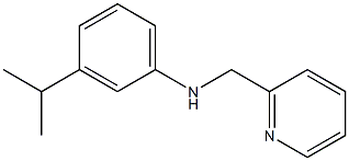 3-(propan-2-yl)-N-(pyridin-2-ylmethyl)aniline Struktur